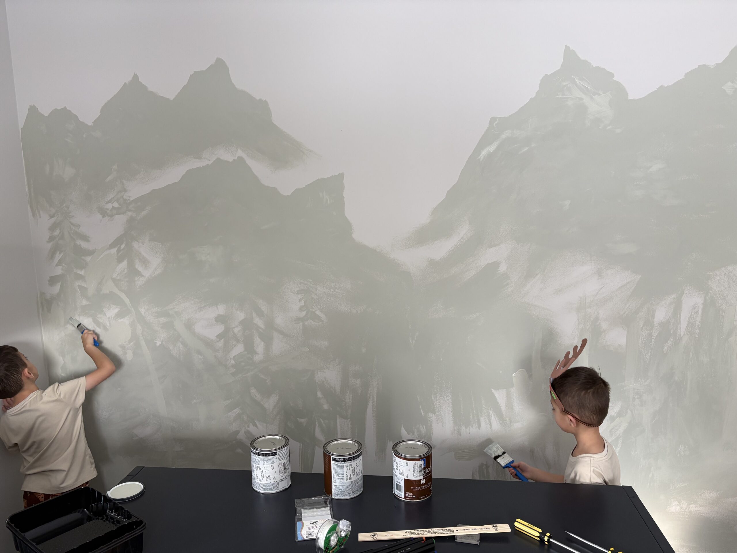 Feature wall mural project