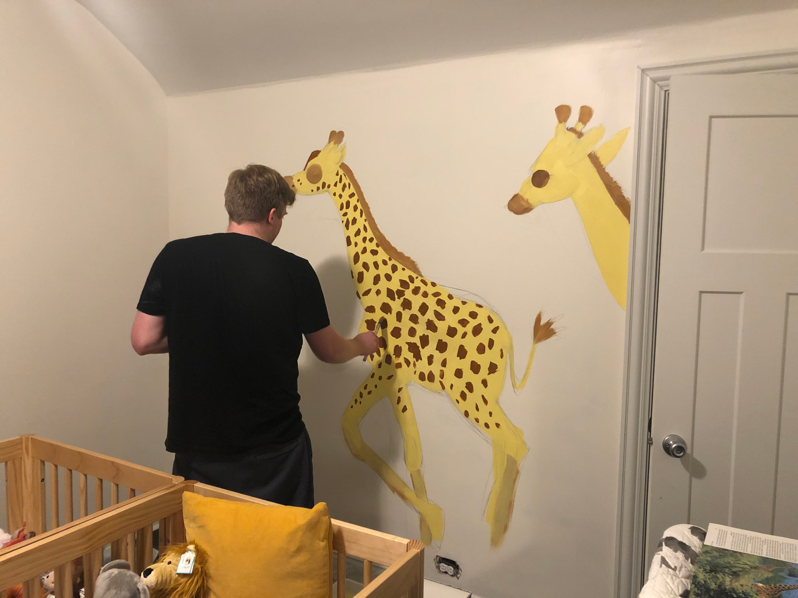 Nursery mural detail